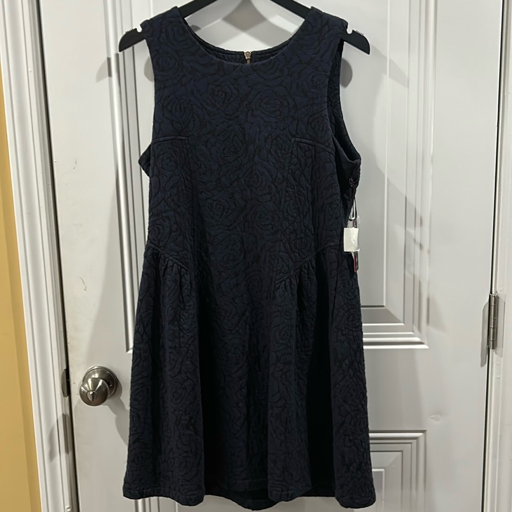 Proceeds go to Charity!  Dex 1963 Clothing - Navy Jacquard Dress